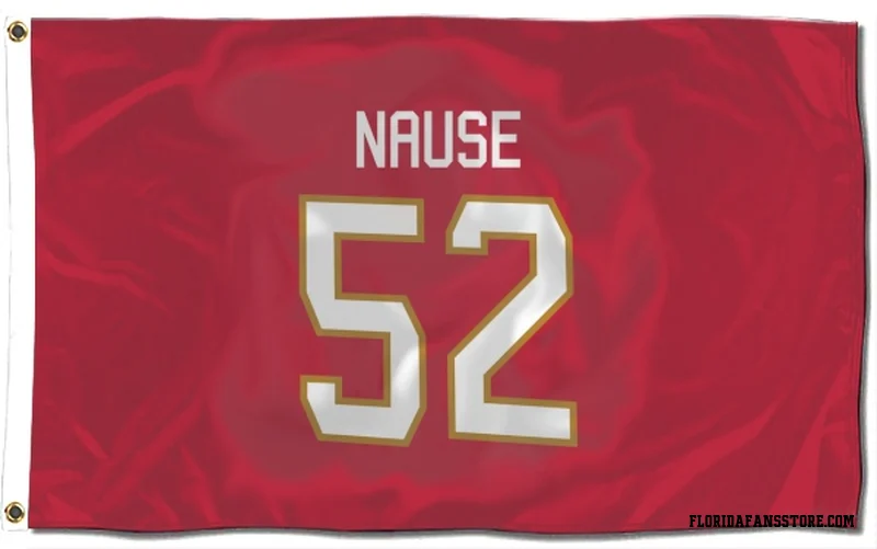 Red Florida Panthers  Evan Nause  Flag (3 X 5)