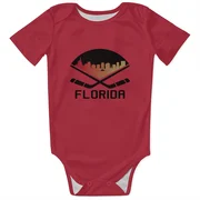Red Florida Panthers  Evan Nause  Newborn & Infant Bodysuit