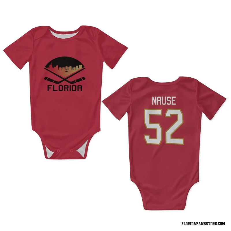 Red Florida Panthers  Evan Nause  Newborn & Infant Bodysuit