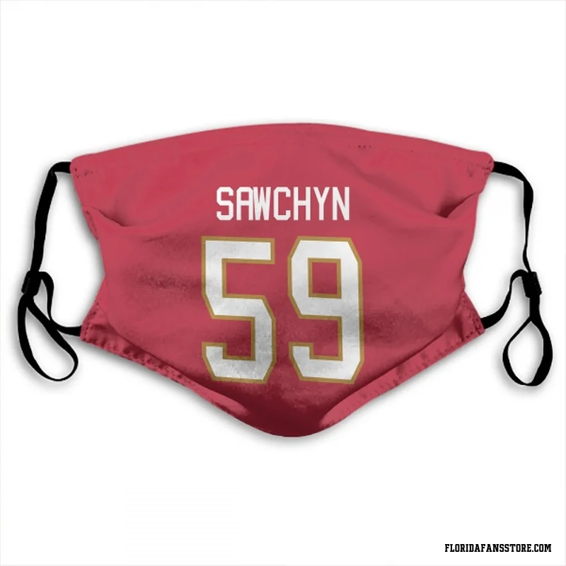 Red Florida Panthers  Gracyn Sawchyn  Face Mask (With 2 Free PM2.5 Filters)