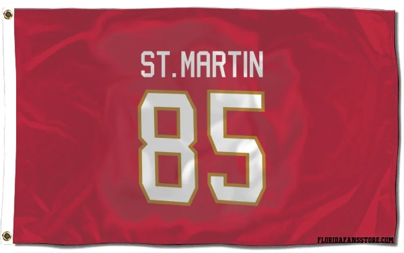 Red Florida Panthers  Hunter St. Martin  Flag (3 X 5)