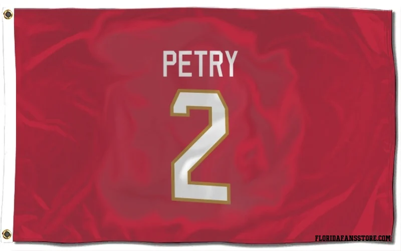 Red Florida Panthers  Jeff Petry  Flag (3 X 5)