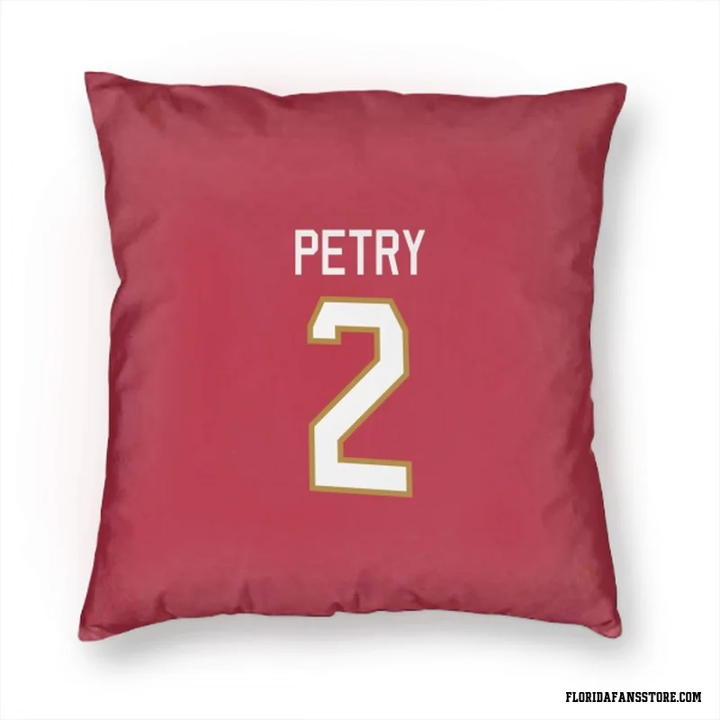 Red Florida Panthers  Jeff Petry  Pillow Cover (18 X 18)
