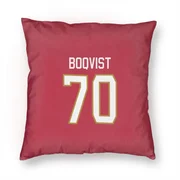 Red Florida Panthers  Jesper Boqvist  Pillow Cover (18 X 18)