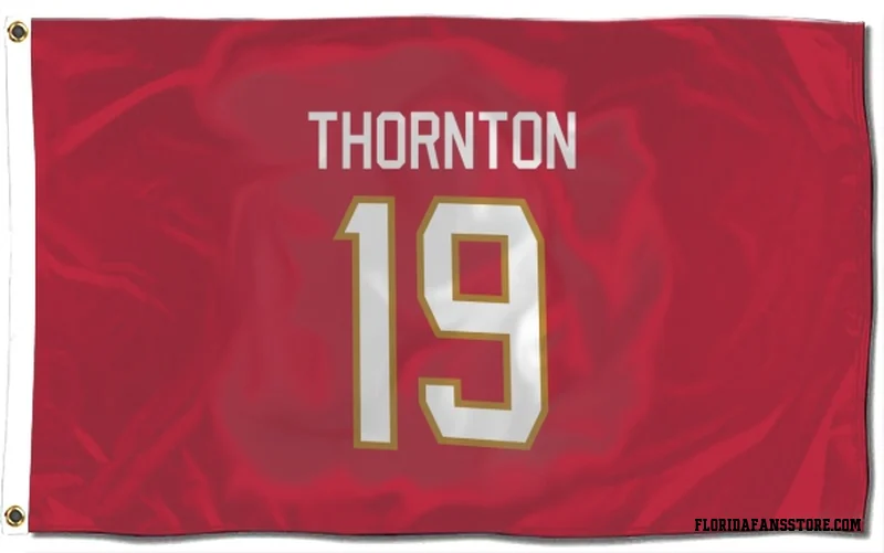 Red Florida Panthers  Joe Thornton  Flag (3 X 5)