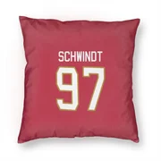 Red Florida Panthers  Kai Schwindt  Pillow Cover (18 X 18)