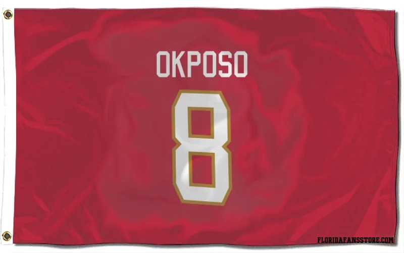 Red Florida Panthers  Kyle Okposo  Flag (3 X 5)