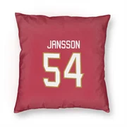 Red Florida Panthers  Ludvig Jansson  Pillow Cover (18 X 18)