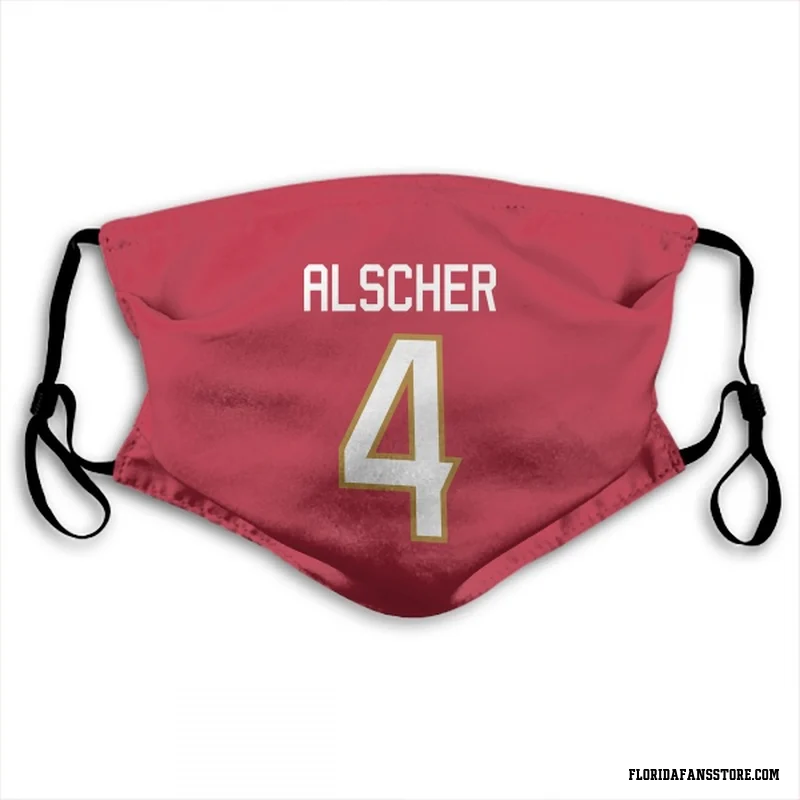 Red Florida Panthers  Marek Alscher  Face Mask (With 2 Free PM2.5 Filters)