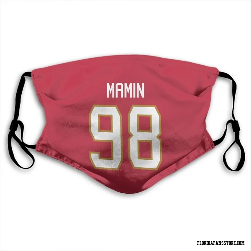 Red Florida Panthers  Maxim Mamin  Face Mask (With 2 Free PM2.5 Filters)