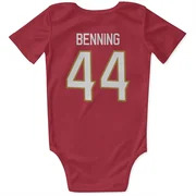 Red Florida Panthers  Michael Benning  Newborn & Infant Bodysuit