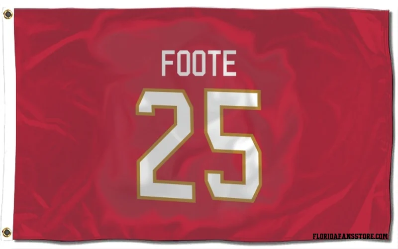 Red Florida Panthers  Nolan Foote  Flag (3 X 5)