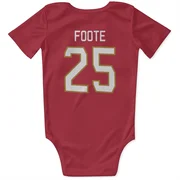 Red Florida Panthers  Nolan Foote  Newborn & Infant Bodysuit