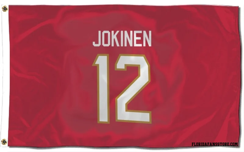 Red Florida Panthers  Olli Jokinen  Flag (3 X 5)