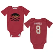 Red Florida Panthers  Peter Worrell  Newborn & Infant Bodysuit