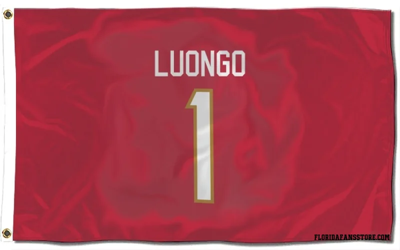 Red Florida Panthers  Roberto Luongo  Flag (3 X 5)