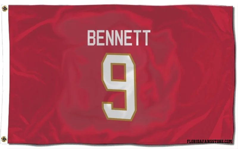 Red Florida Panthers  Sam Bennett  Flag (3 X 5)