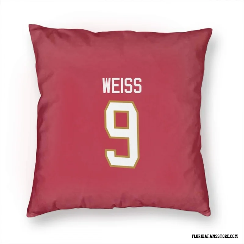 Red Florida Panthers  Stephen Weiss  Pillow Cover (18 X 18)