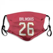Red Florida Panthers  Uvis Balinskis  Face Mask (With 2 Free PM2.5 Filters)