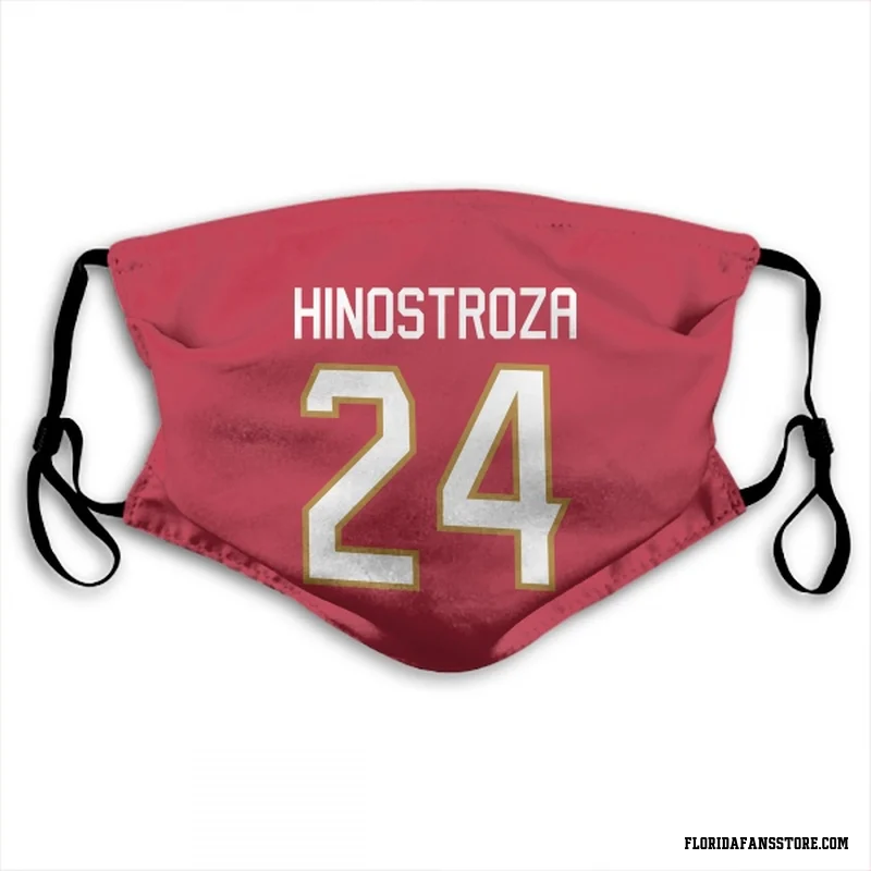 Red Florida Panthers  Vinnie Hinostroza  Face Mask (With 2 Free PM2.5 Filters)