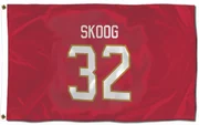 Red Florida Panthers  Wilmer Skoog  Flag (3 X 5)