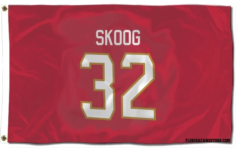 Red Florida Panthers  Wilmer Skoog  Flag (3 X 5)