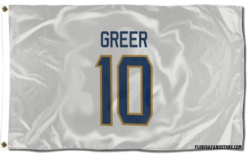 White Florida Panthers  A.J. Greer  Flag (3 X 5)