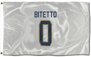 White Florida Panthers  Anthony Bitetto  Flag (3 X 5)