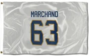 White Florida Panthers  Brad Marchand  Flag (3 X 5)