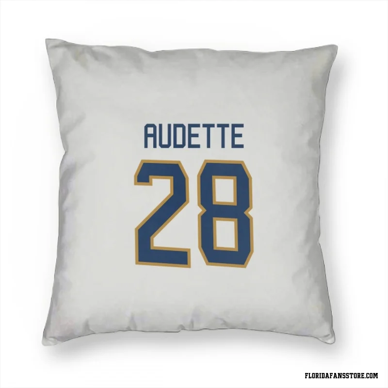 White Florida Panthers  Donald Audette  Pillow Cover (18 X 18)