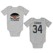 White Florida Panthers  Evan Cormier  Newborn & Infant Bodysuit