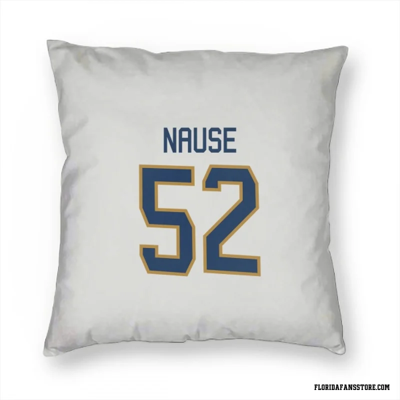 White Florida Panthers  Evan Nause  Pillow Cover (18 X 18)