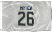White Florida Panthers  Gerry Mayhew  Flag (3 X 5)