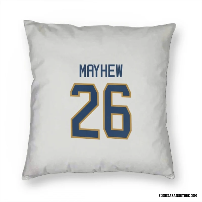 White Florida Panthers  Gerry Mayhew  Pillow Cover (18 X 18)