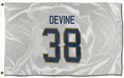 White Florida Panthers  Jack Devine  Flag (3 X 5)