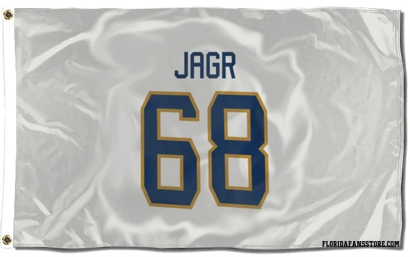 White Florida Panthers  Jaromir Jagr  Flag (3 X 5)