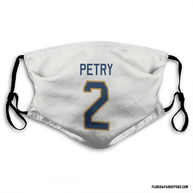 White Florida Panthers  Jeff Petry  Face Mask (With 2 Free PM2.5 Filters)