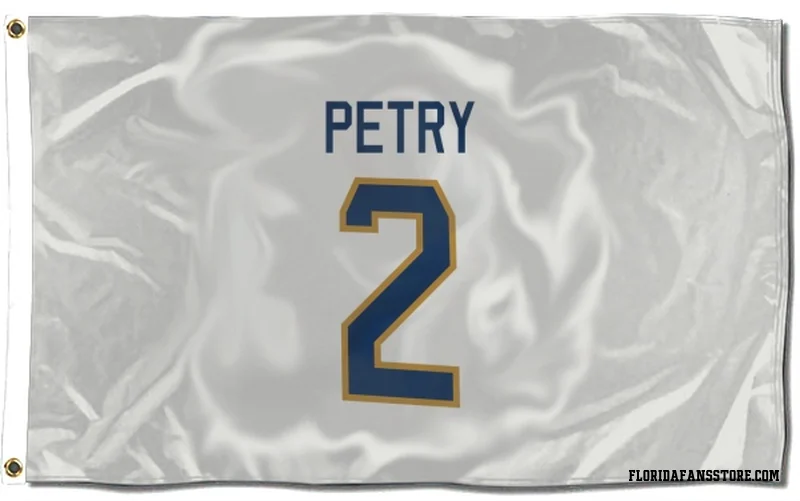 White Florida Panthers  Jeff Petry  Flag (3 X 5)