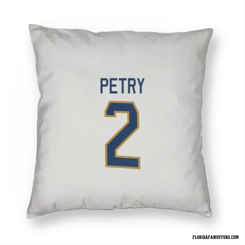 White Florida Panthers  Jeff Petry  Pillow Cover (18 X 18)