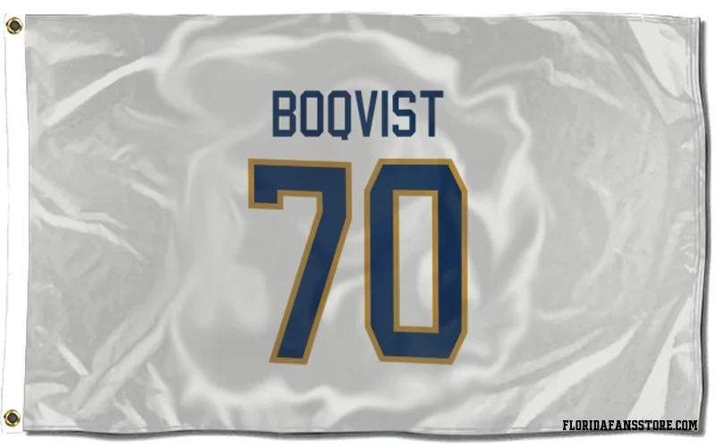 White Florida Panthers  Jesper Boqvist  Flag (3 X 5)