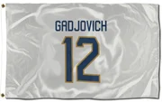 White Florida Panthers  Jonah Gadjovich  Flag (3 X 5)