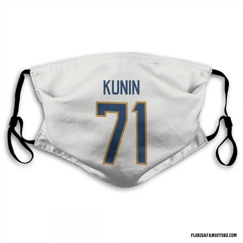 White Florida Panthers  Luke Kunin  Face Mask (With 2 Free PM2.5 Filters)