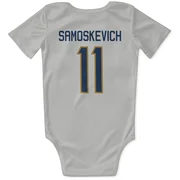 White Florida Panthers  Mackie Samoskevich  Newborn & Infant Bodysuit