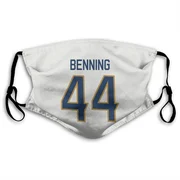 White Florida Panthers  Michael Benning  Face Mask (With 2 Free PM2.5 Filters)