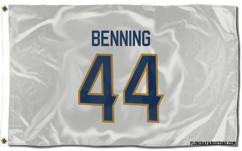 White Florida Panthers  Michael Benning  Flag (3 X 5)