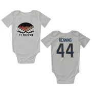 White Florida Panthers  Michael Benning  Newborn & Infant Bodysuit