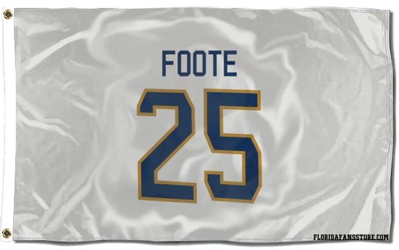 White Florida Panthers  Nolan Foote  Flag (3 X 5)