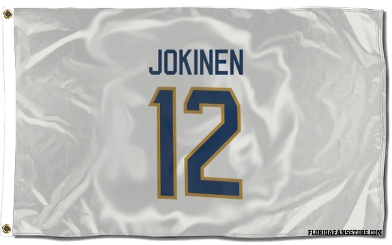 White Florida Panthers  Olli Jokinen  Flag (3 X 5)