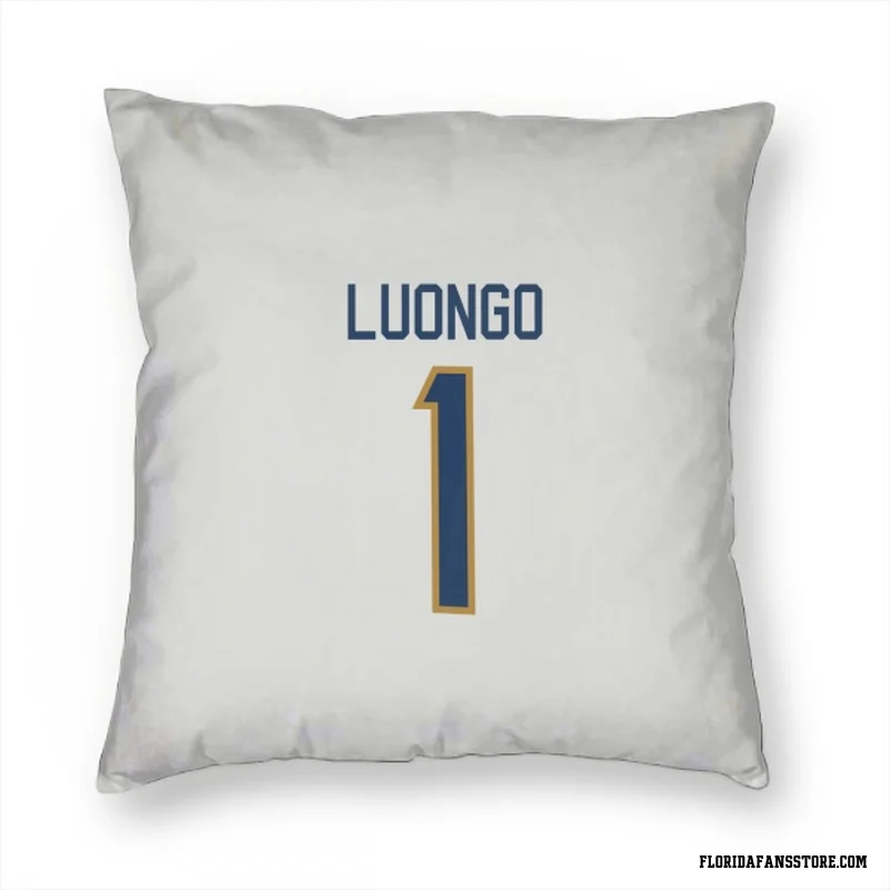 White Florida Panthers  Roberto Luongo  Pillow Cover (18 X 18)