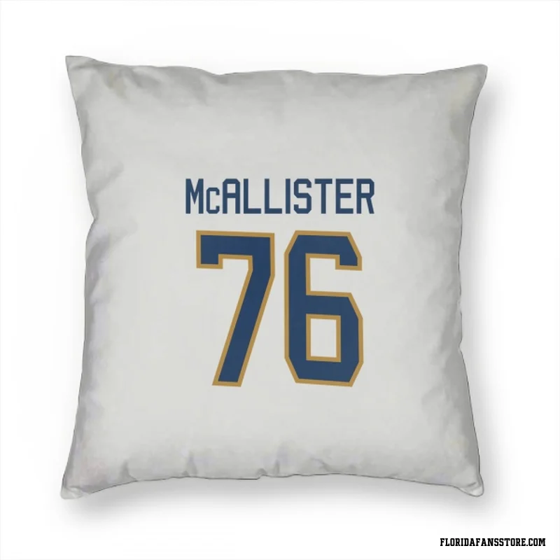 White Florida Panthers  Ryan McAllister  Pillow Cover (18 X 18)